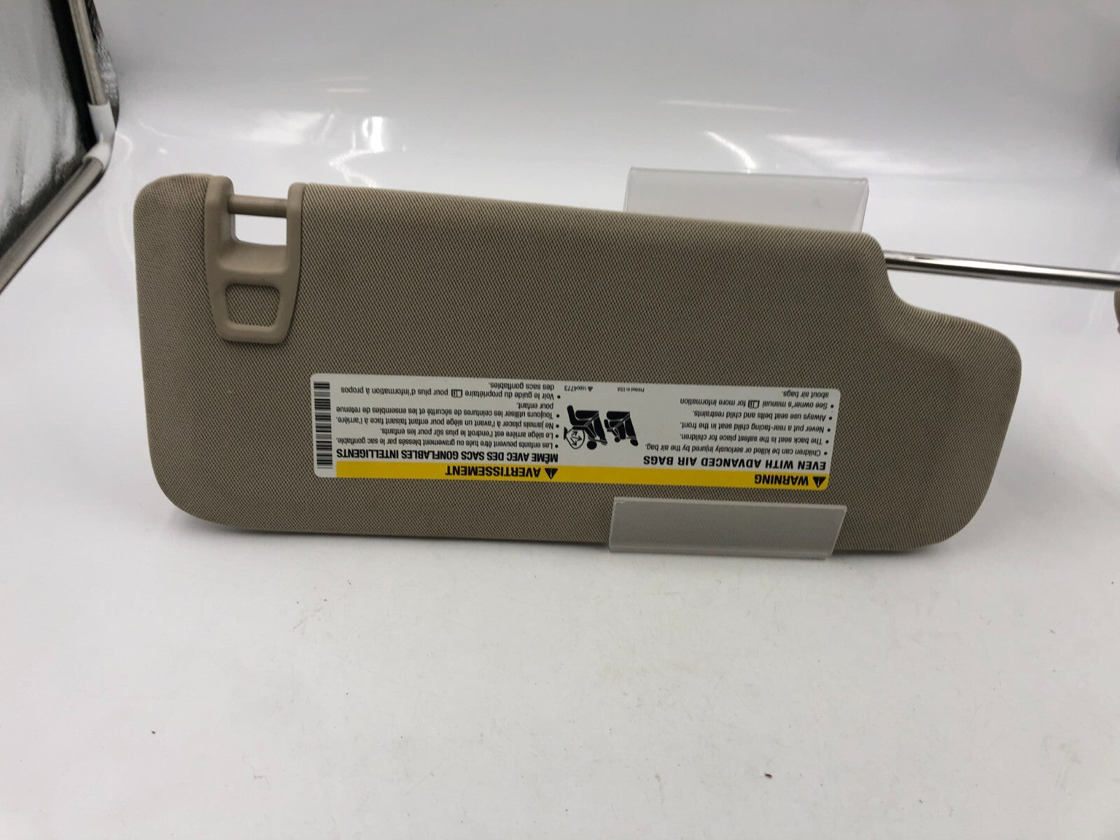 2014-2019 Cadillac CTS Driver Sun Visor Beige Illuminated OEM A04B25060