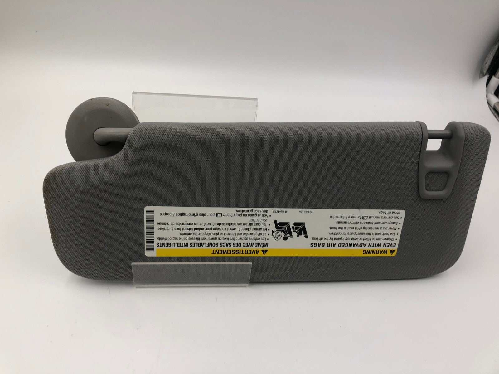 2016-2021 Chevrolet Malibu Passenger Sun Visor Gray OEM B04B22019