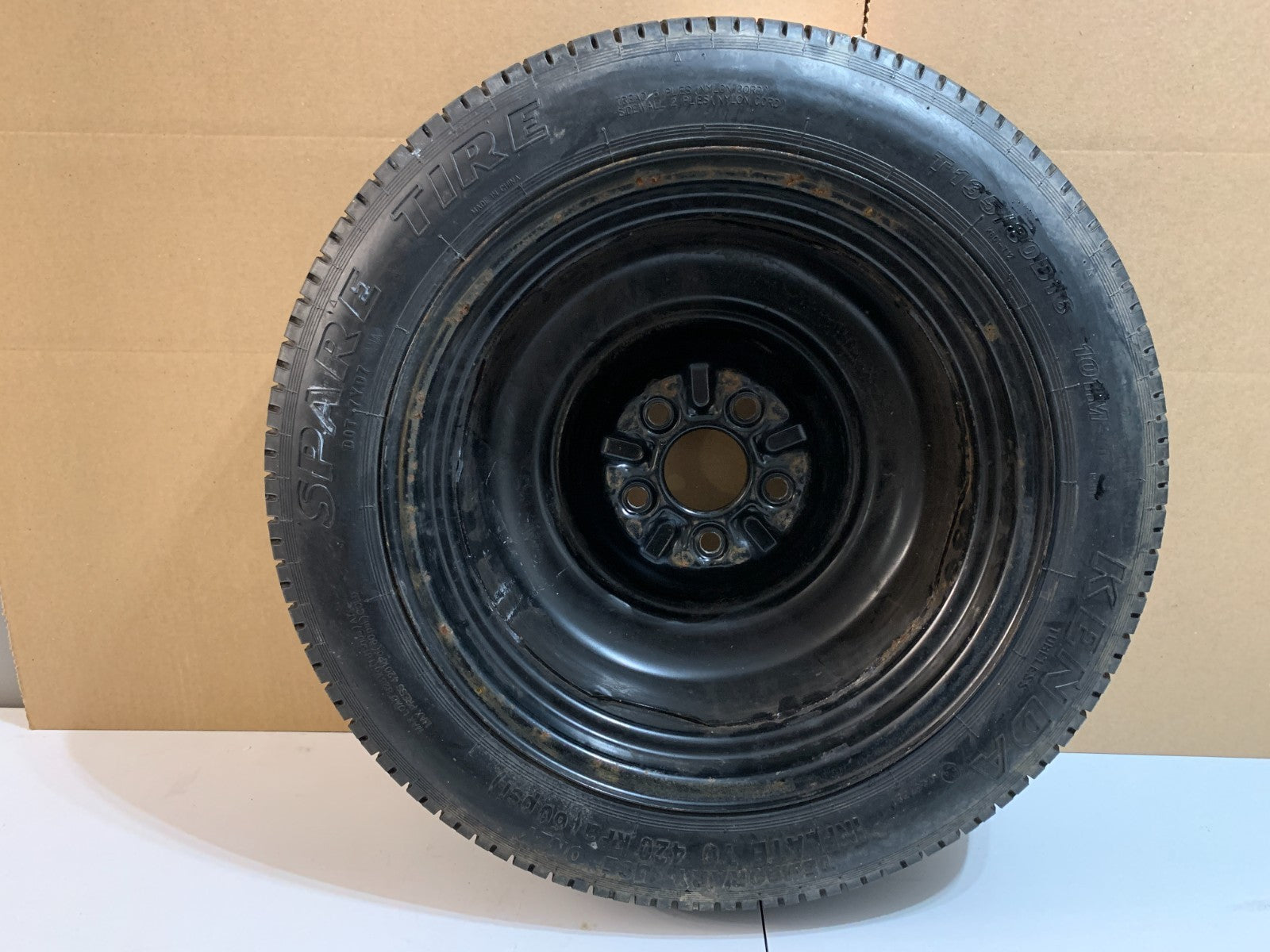 2008-2012 Honda Accord 16" Spare Tire with Jack Kit Compact Donut T135/80D16