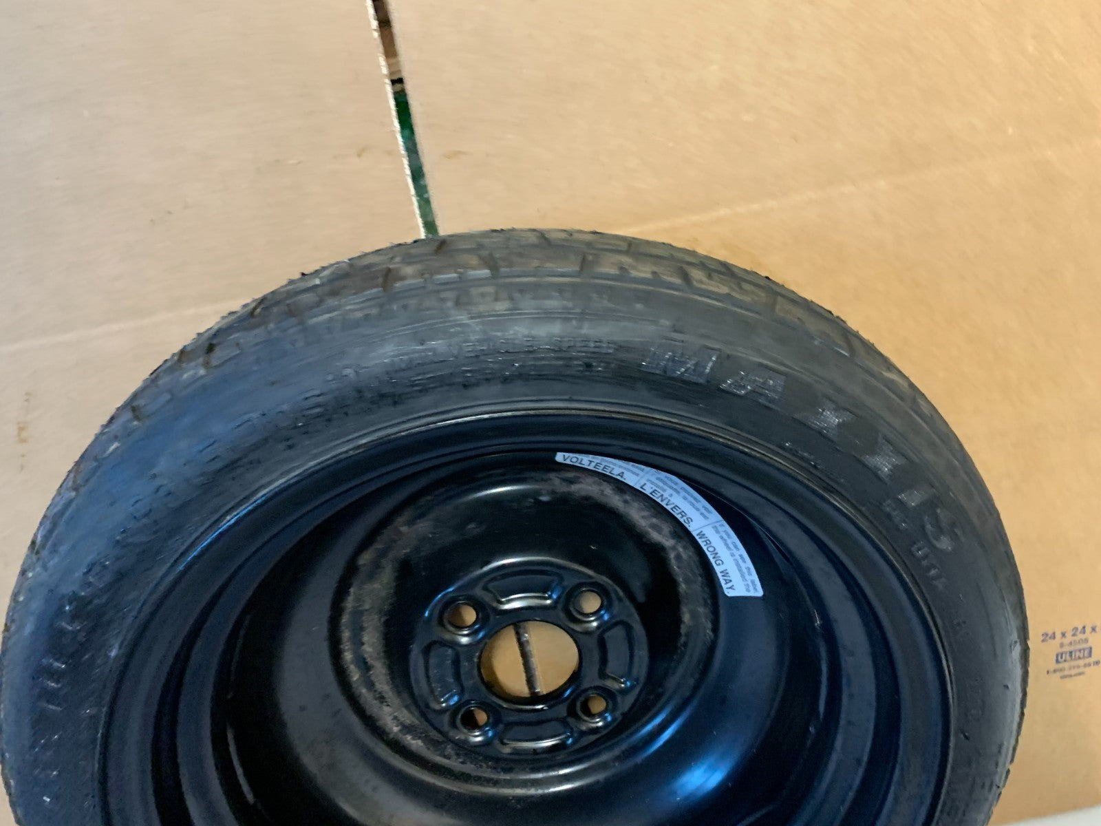 2017-2024 Mitsubishi Mirage 14" Spare Tire Wheel Compact Donut T115/70D14 Maxxis