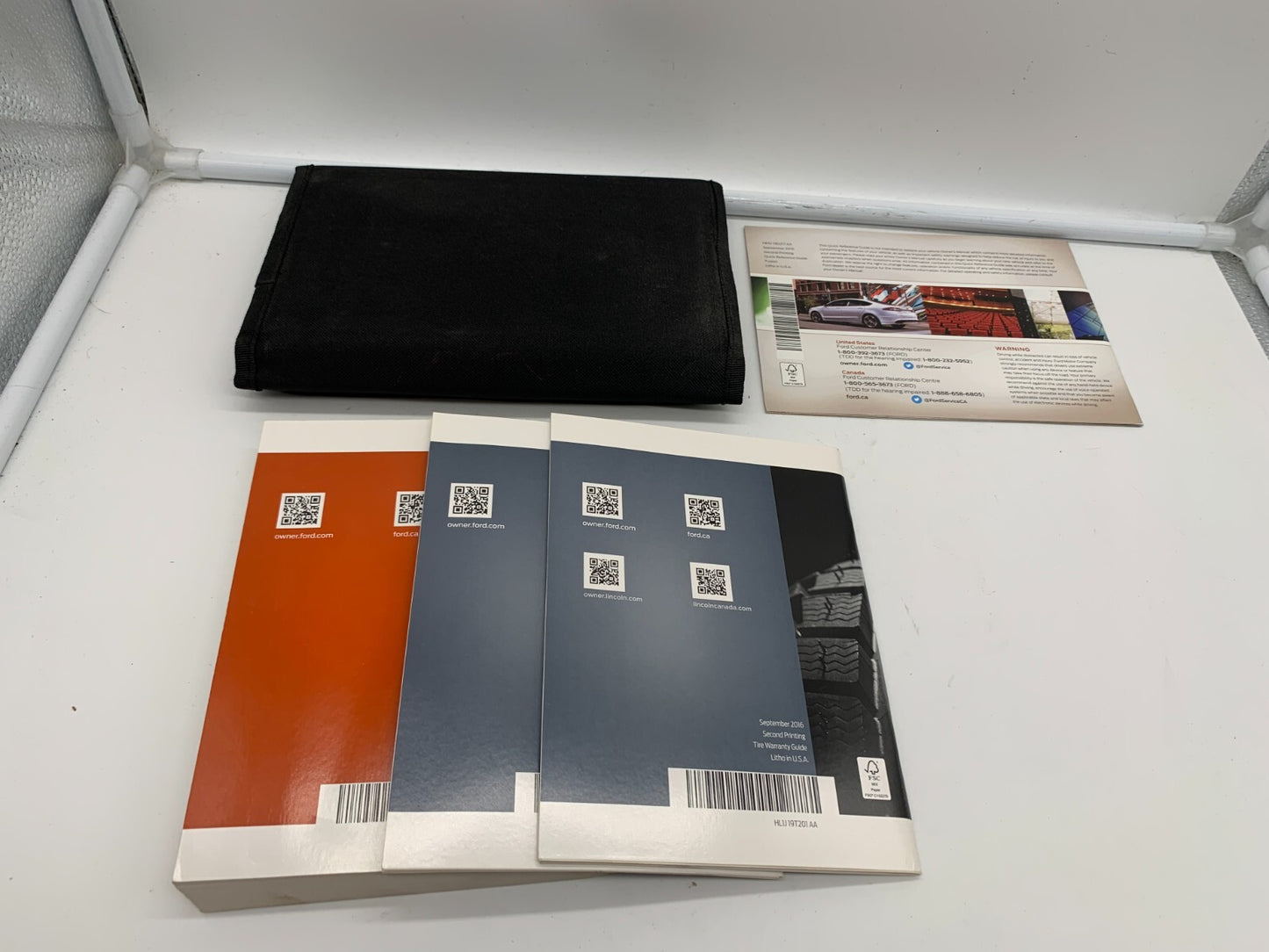 2017 Ford Fusion Owners Manual Set with Case OEM A03B13008