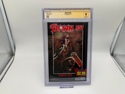 Spawn #350 CGC 9.8 JSA McFarlane Retailer Thank You Cover Signed by McFarlane