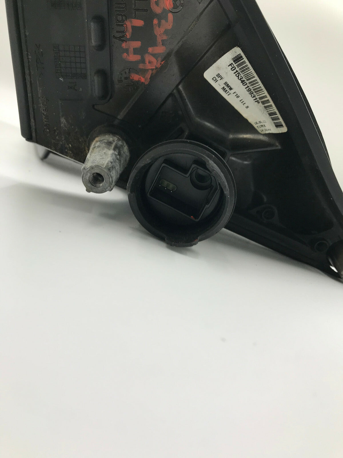 2012-2013 BMW 528i Driver Side View Power Door Mirror Gray OEM D02B04004