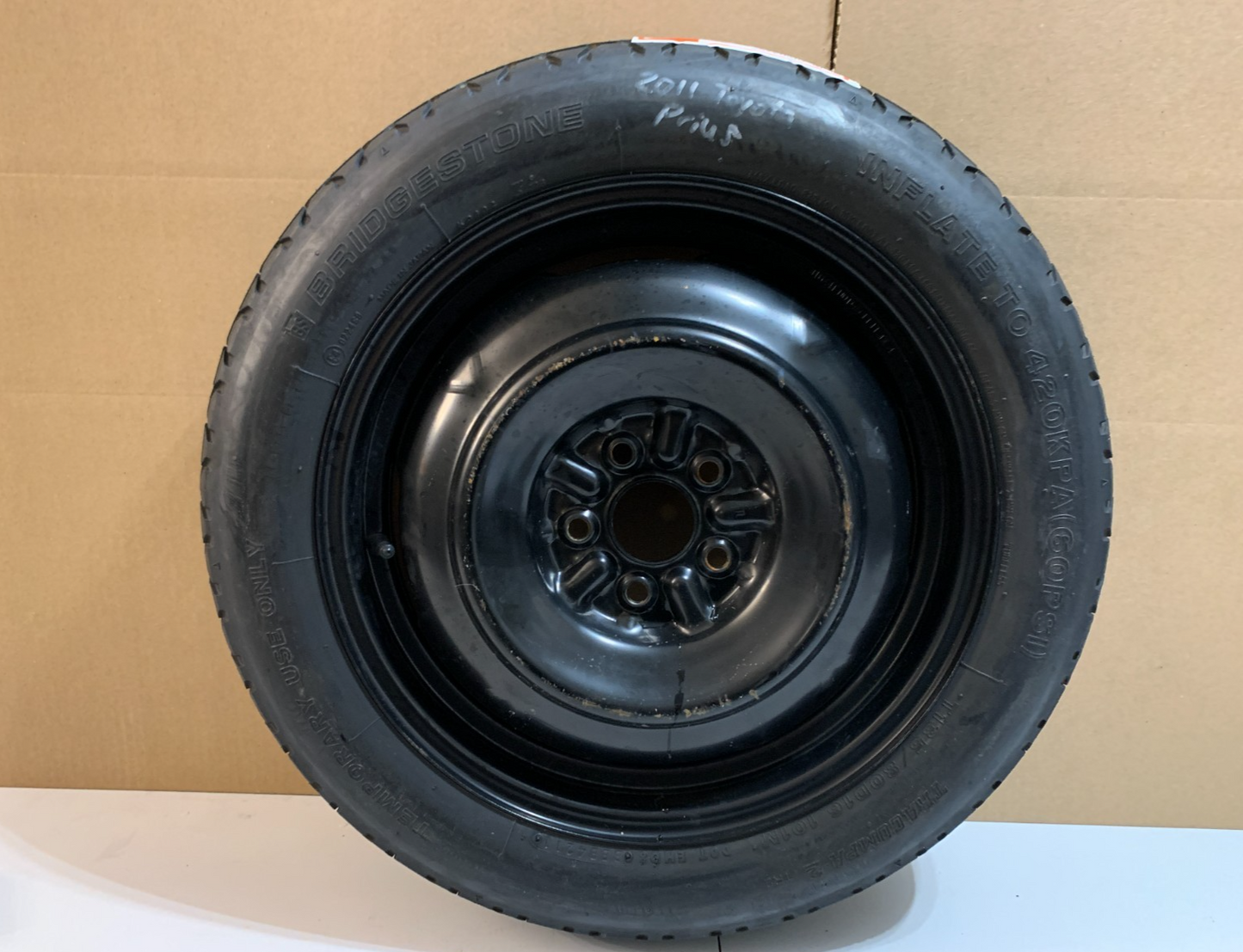 2010-2015 Toyota Prius 16" Spare Tire Compact Donut T135/80D16 OEM