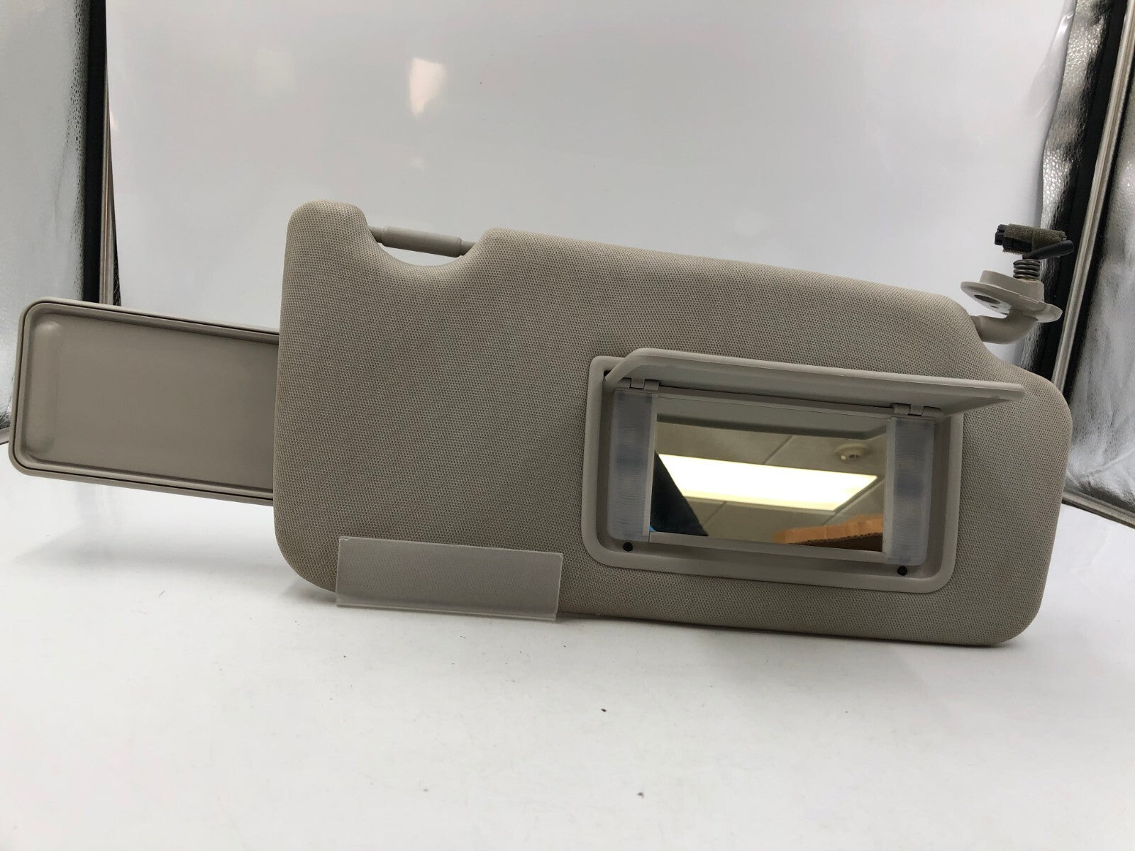 2010-2014 Subaru Legacy Passenger Sun Visor Gray Illuminated OEM B02B29005