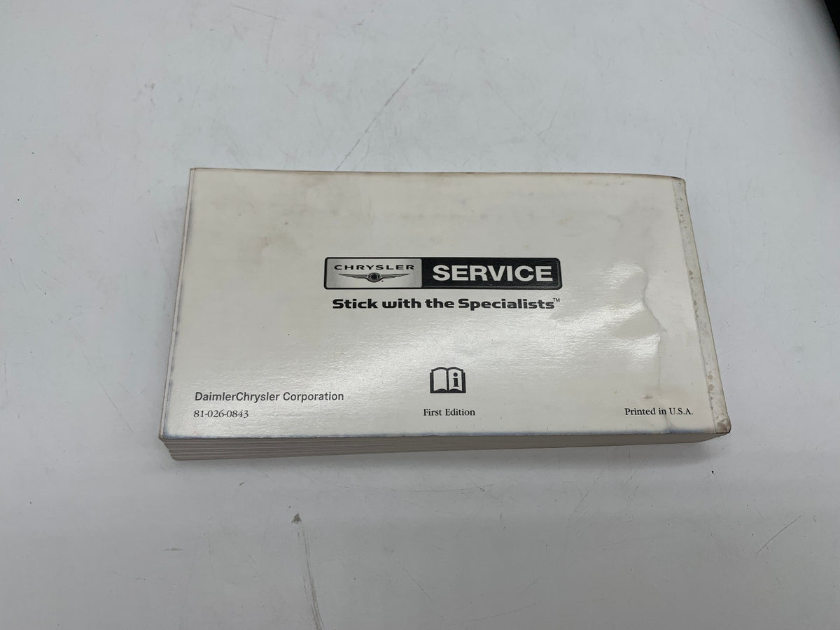 2008 Chrysler 300 Owners Manual Set with Case OEM R01B13010