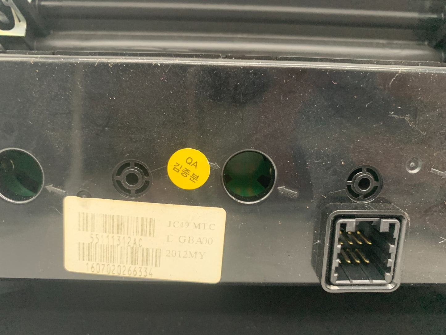 2012-2020 Dodge Caravan Climate Control Rear Roof Mount AC Heater OEM 55111312AC