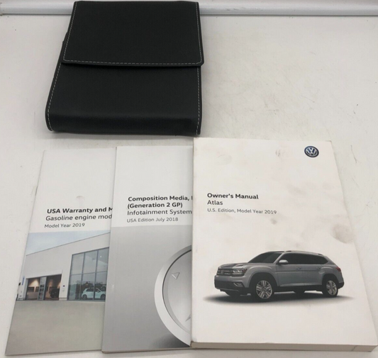 2019 Volkswagen Atlas Owners Manual Set with Case OEM