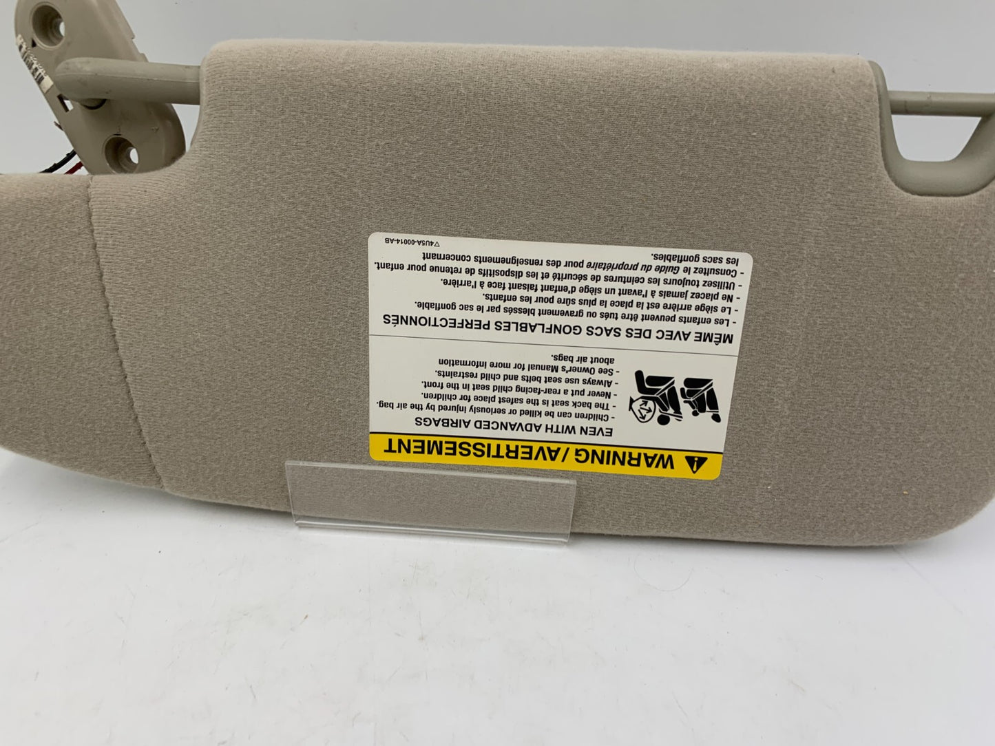 2006-2009 Mercury Milan Passenger Sun Visor Gray Illumination OEM C04B03002
