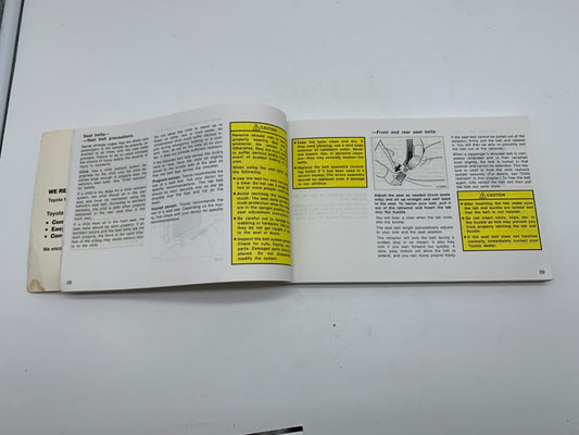 1997 Toyota Camry Owners Manual OEM E01B59010