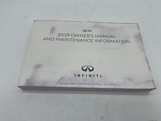 2019 Infiniti QX50 QX 50 Owners Manual Set with Case OEM