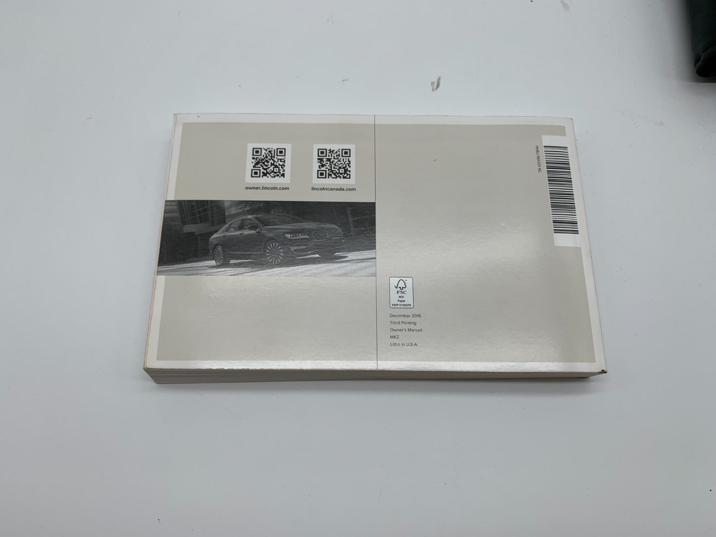 2017 Lincoln MKZ Owners Manual Set with Case OEM C03B49007
