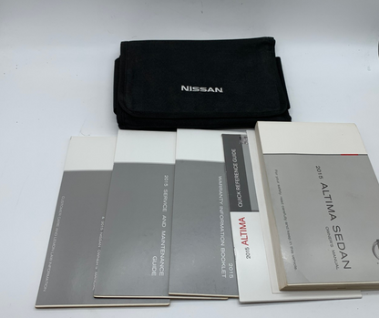 2015 Nissan Altima Sedan Owners Manual Set with Case OEM D03B38006