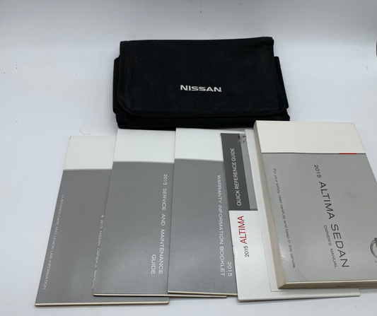 2015 Nissan Altima Sedan Owners Manual Set with Case OEM D03B38006