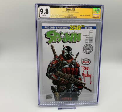 Spawn #350 CGC 9.8 JSA McFarlane Retailer Thank You Cover Signed by McFarlane