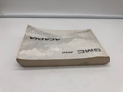 2010 GMC Acadia Owners Manual Set OEM E01B24023