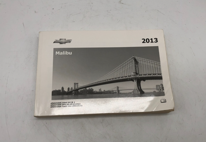 2013 Chevrolet Malibu Owners Manual OEM B02B49003