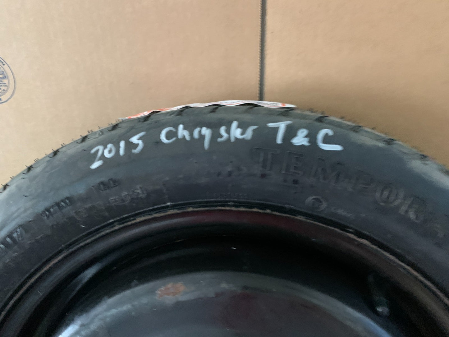 2012-2016 Chrysler Town & Country 17" Spare Tire Compact Donut T145/80D17