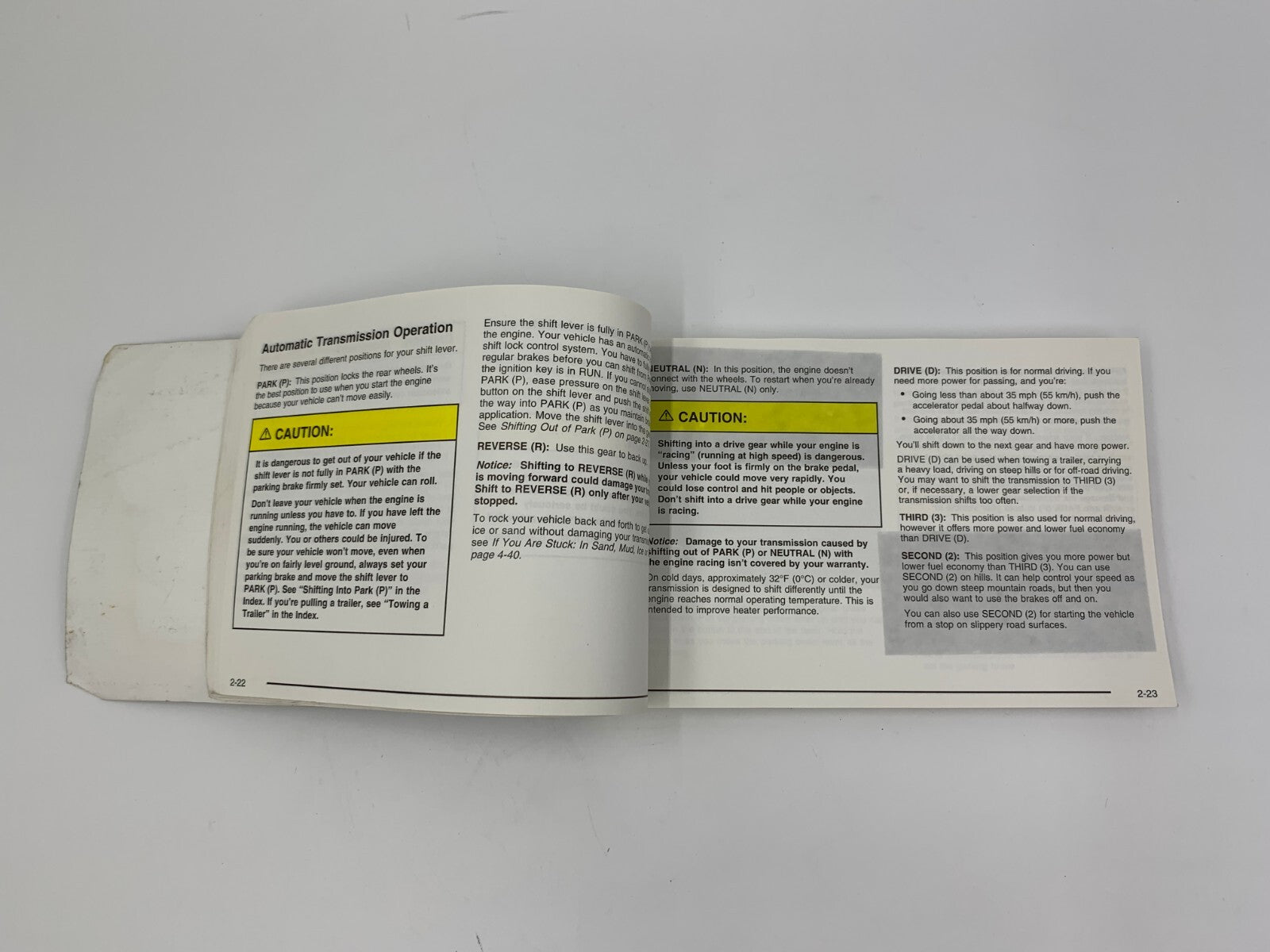 2003 Oldsmobile Bravada Owners Manual OEM B01B11042