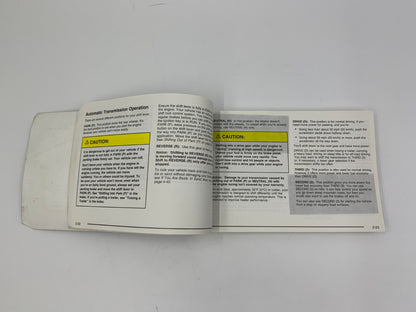2003 Oldsmobile Bravada Owners Manual OEM B01B11042