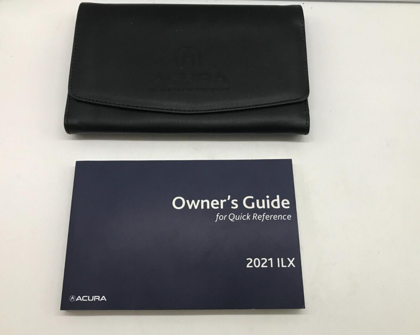 2021 Acura ILX Owners Manual Set with Leather Case OEM D01B56059