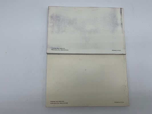 2004 Infiniti G35 Owners Manual Set OEM E02B36005