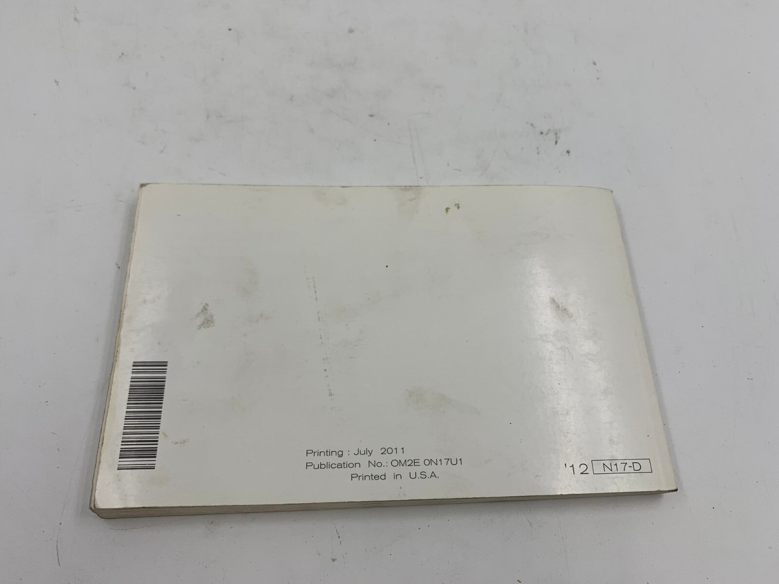 2012 Nissan Versa Sedan Owners Manual OEM D02B70010