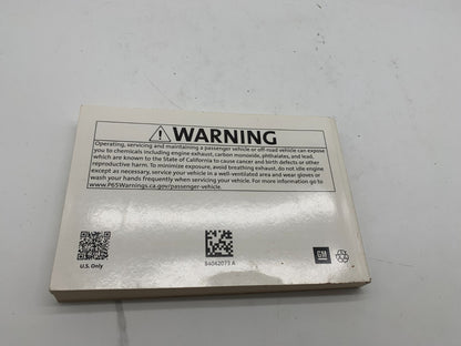 2018 Chevrolet Cruze Owners Manual OEM E03B02031