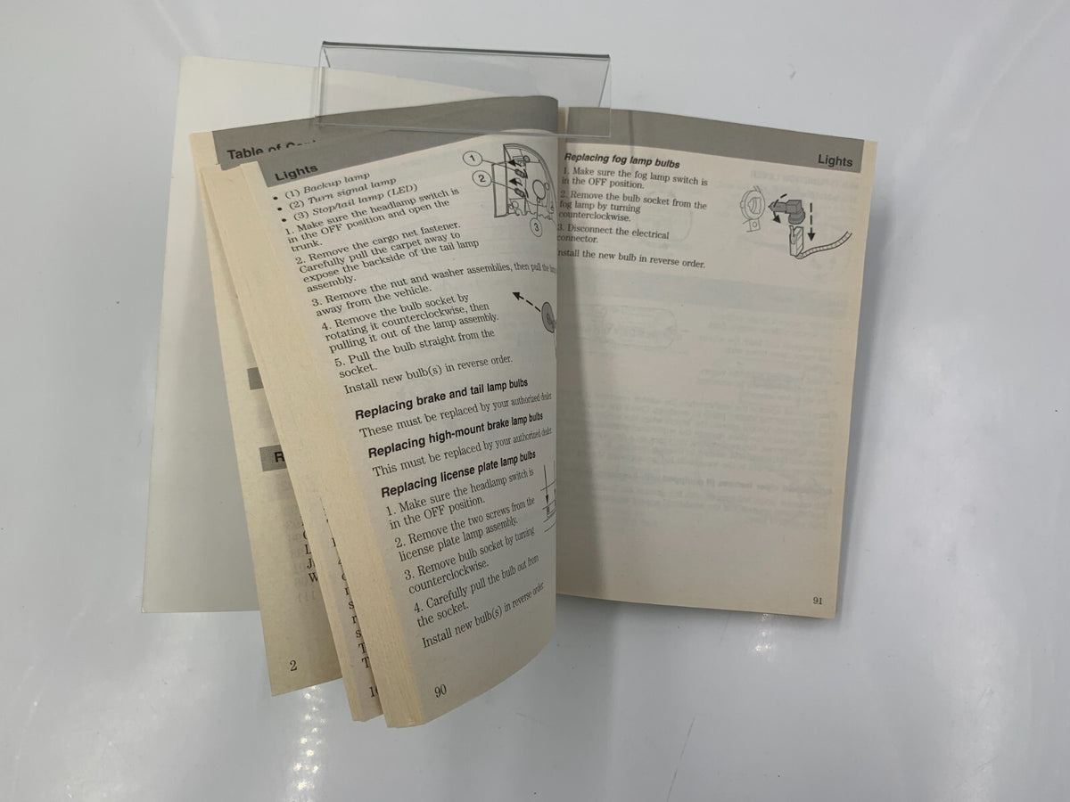 2008 Mercury Sable Owners Manual OEM A04B19056