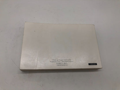 2017 Nissan Armada Sedan Owners Manual OEM A02B33006