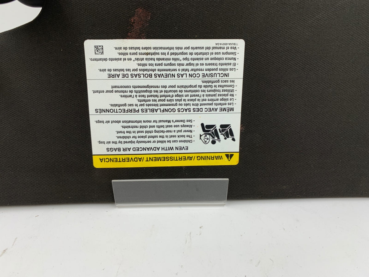 2011-2015 Ford Explorer Passenger Sun Visor Illuminated Black OEM B01B21039