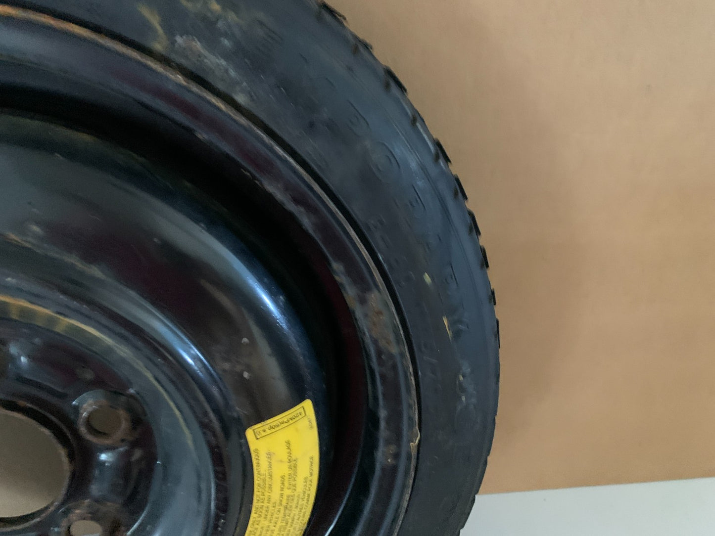 2010-2013 Mazda 3 Mazda3 15" Spare Tire Compact Donut T115/70D15