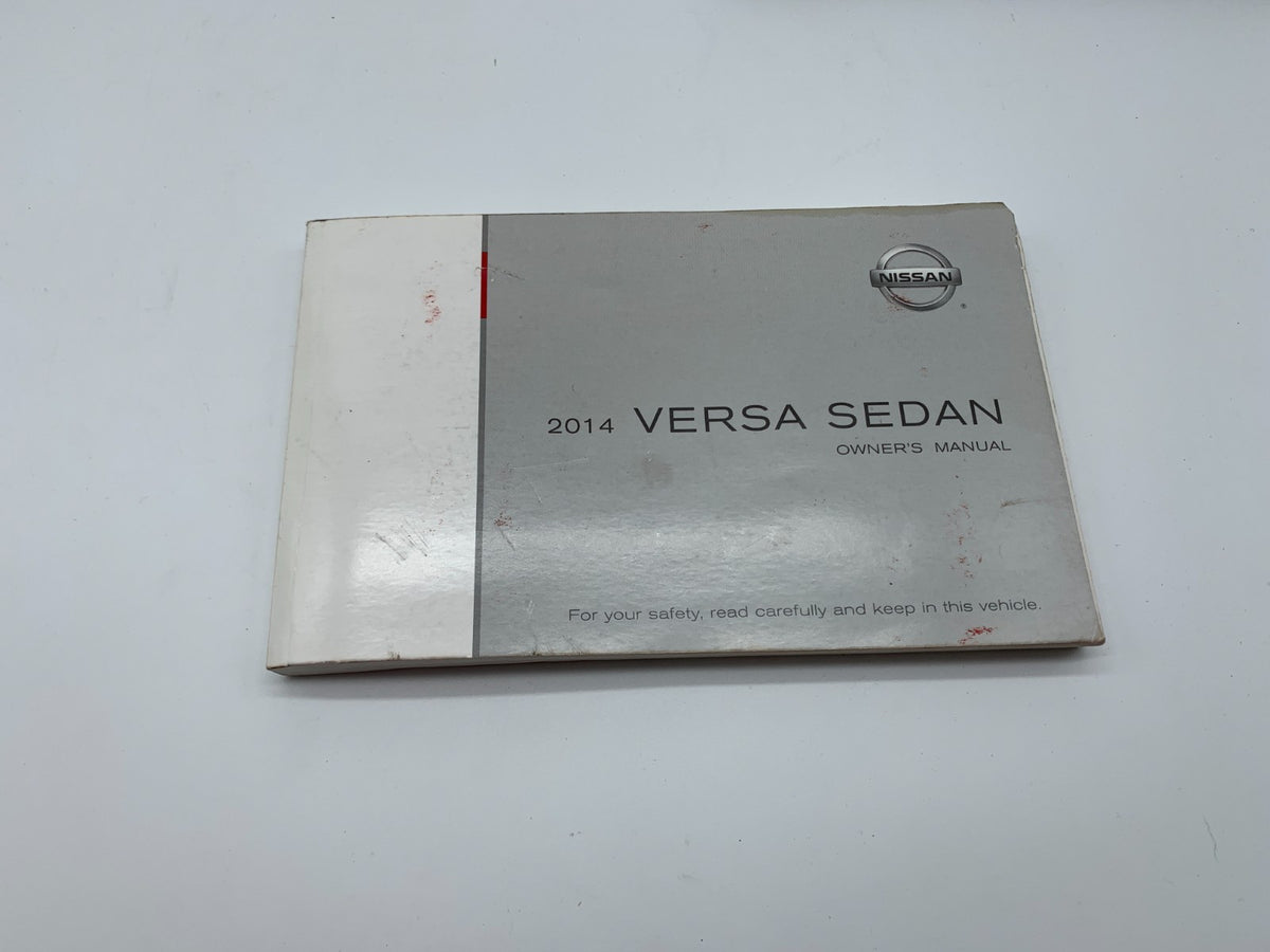2014 Nissan Versa Sedan Owners Manual Set with Case OEM B02B16008