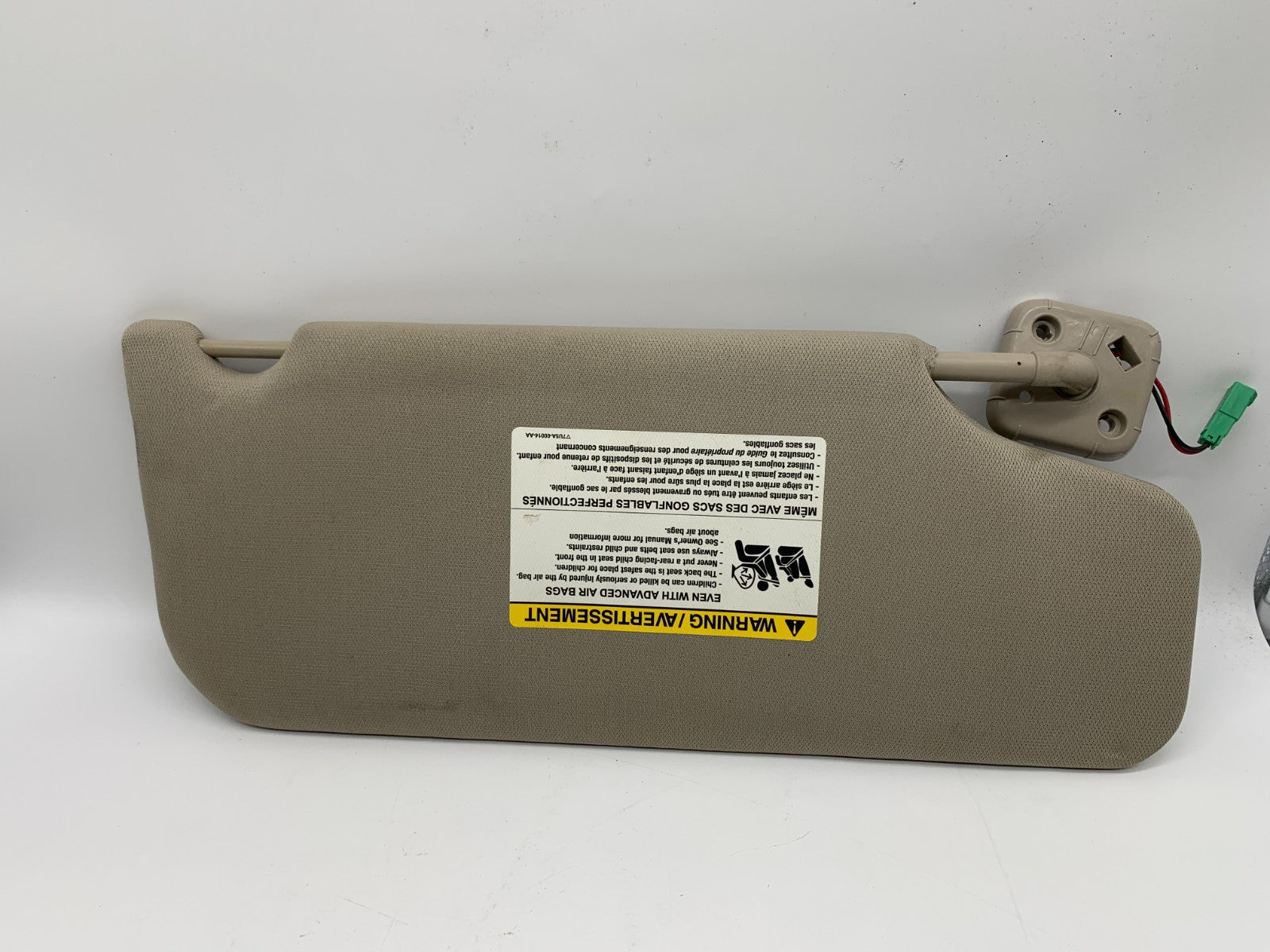 2010-2011 Ford Taurus Driver Side Sun Visor Sunvisor Gray Illuminated A02B54012