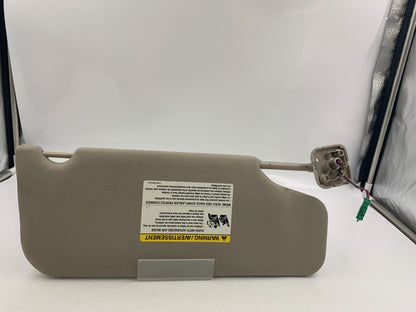 2010-2011 Ford Taurus Driver Side Sun Visor Sunvisor Gray Illuminated E03B63004