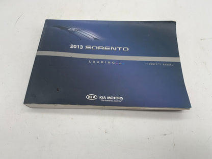 2013 Kia Sorento Owners Manual OEM