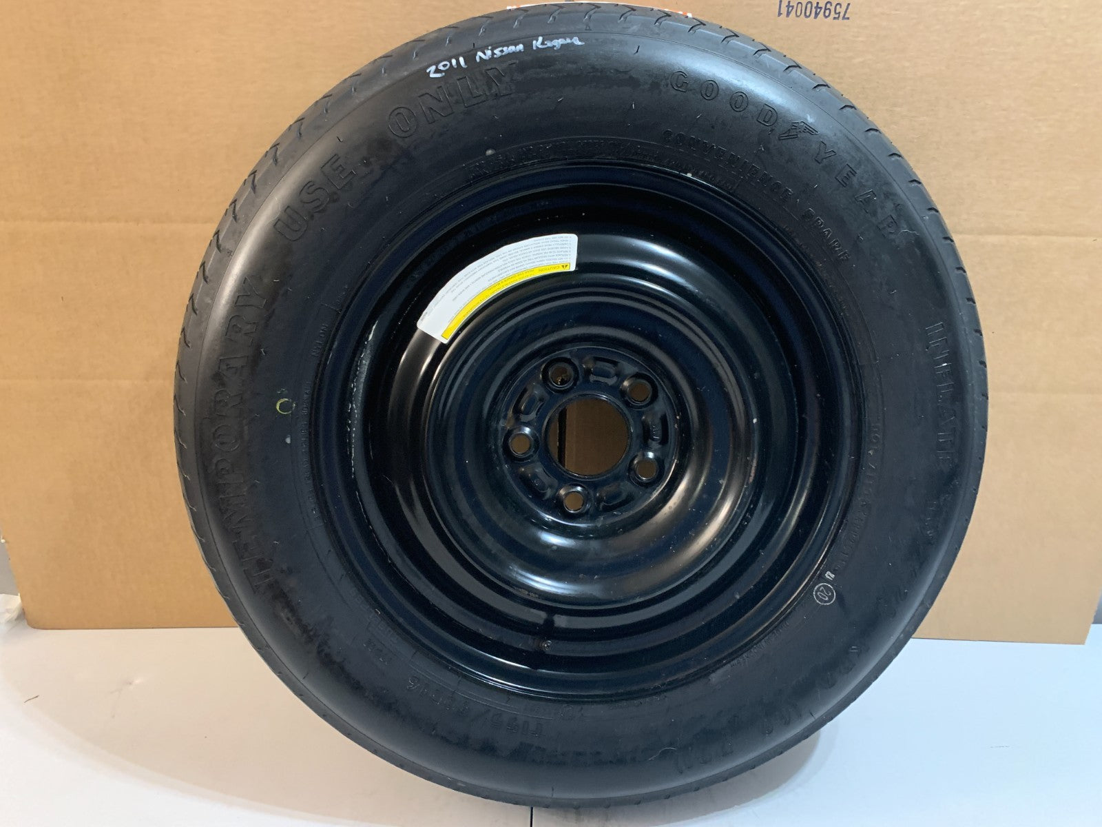 2010-2020 Nissan Rogue 16" Spare Tire Wheel Compact Donut T155/90D16