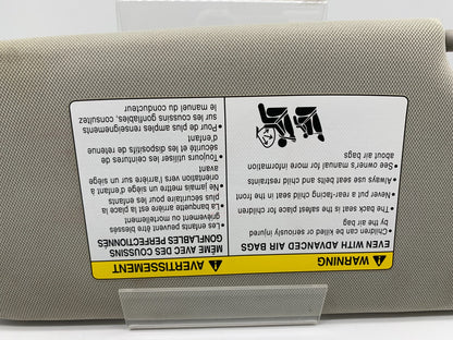 2014-2023 Infiniti Q50 Passenger Sun Visor Gray Illuminated OEM B04B21005