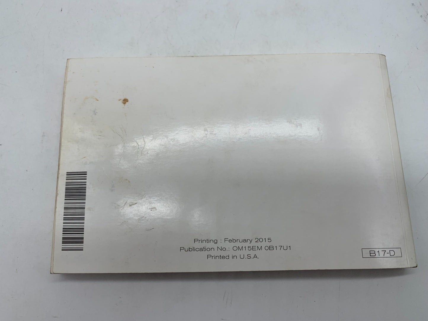 2015 Nissan Sentra Owners Manual Set with Case OEM C02B13064