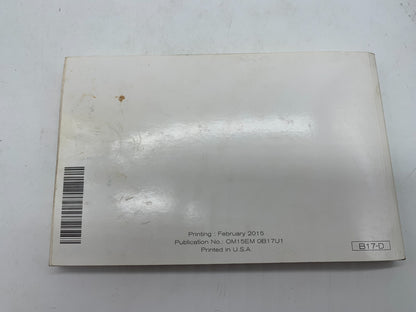 2015 Nissan Sentra Owners Manual Set with Case OEM C02B13064