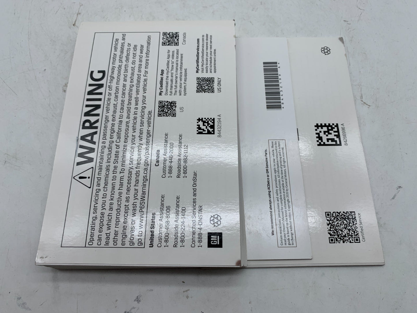 2021 Cadillac CT4 CT 4 Owners Manual Set OEM A03B37010