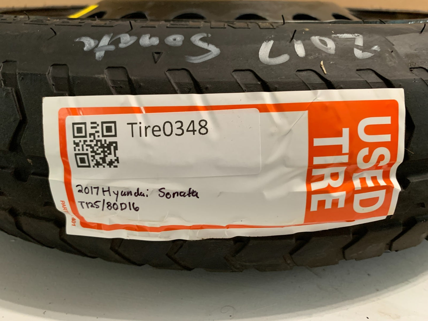 2015-2020 Hyundai Sonata 16" Spare Tire Wheel Compact Donut T125/80D16 OEM1