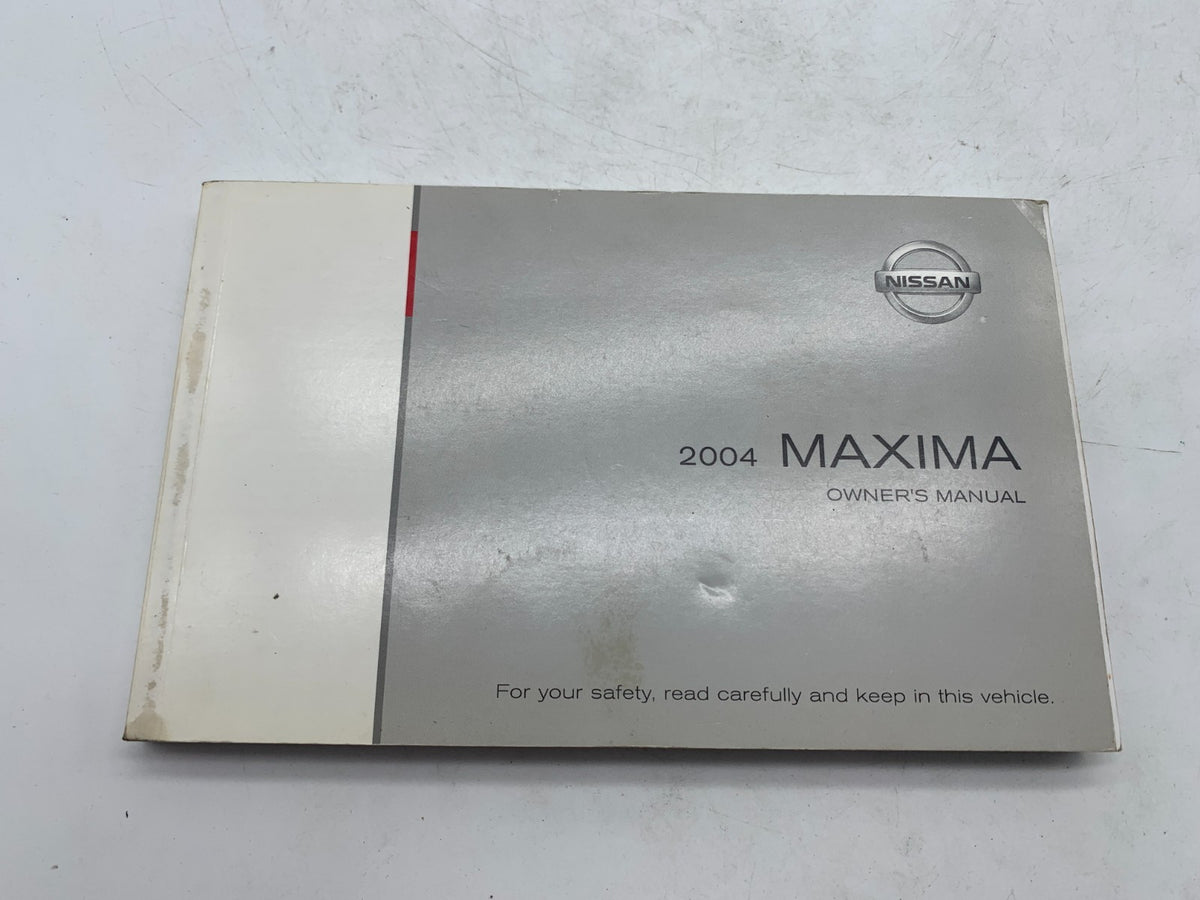 2004 Nissan Maxima Owners Manual Set with Case OEM R01B15012