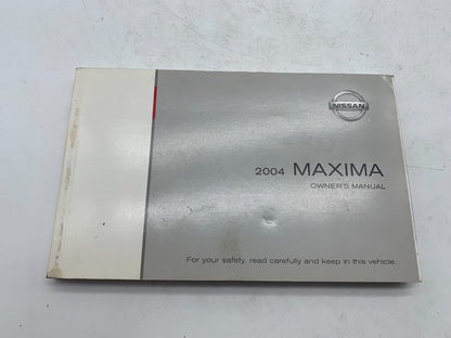 2004 Nissan Maxima Owners Manual Set with Case OEM R01B15012