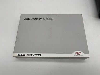 2016 Kia Sorento Owners Manual Set with Case OEM R01B03022