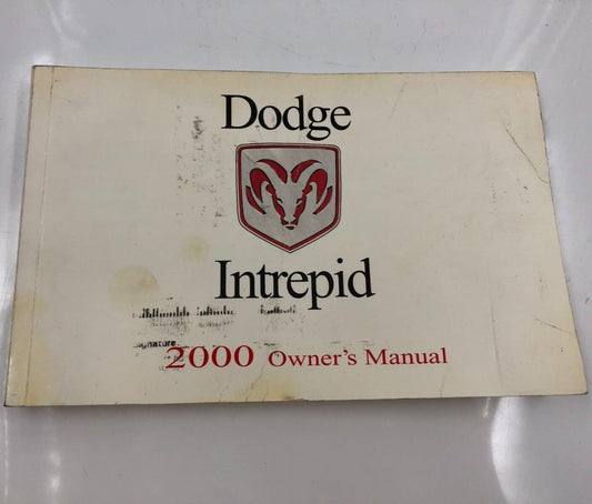 2000 Dodge Intrepid Owners Manual OEM D01B46086