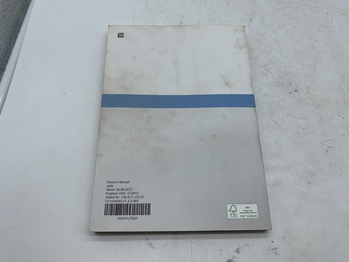 2014 Volkswagen Jetta GTI Owners Manual Set with Case OEM B03B39007