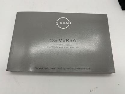 2021 Nissan Versa Owners Manual Set with Case OEM B02B36050