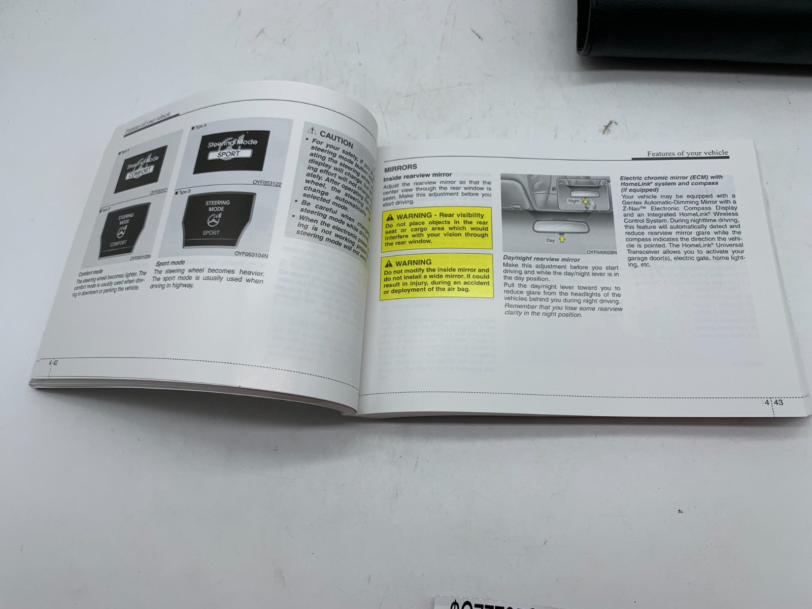 2014 Hyundai Sonata Owners Manual Includes Case OEM B03B34007