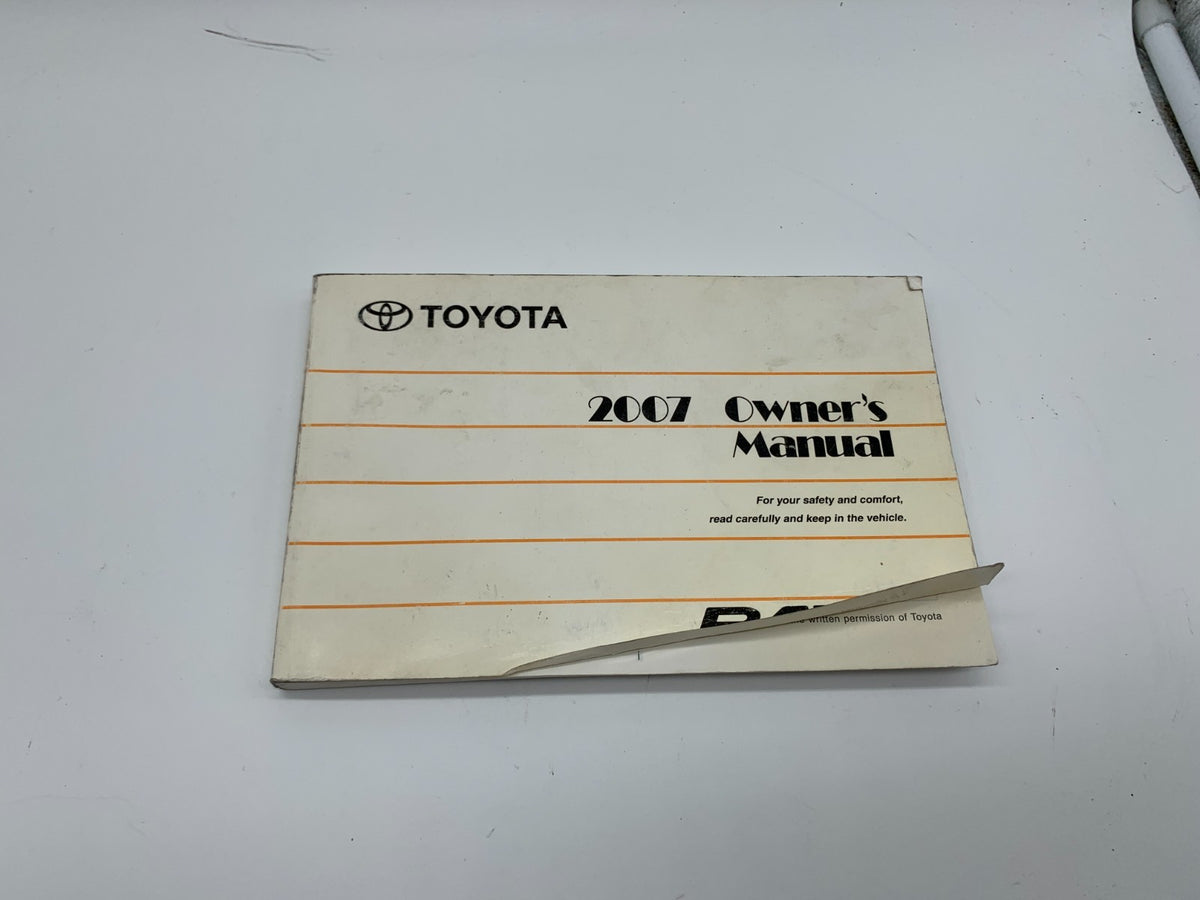 2007 Toyota RAV4 RAV 4 Owners Manual OEM A01B49005